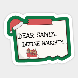 Dear Santa Kid Christmas Sticker